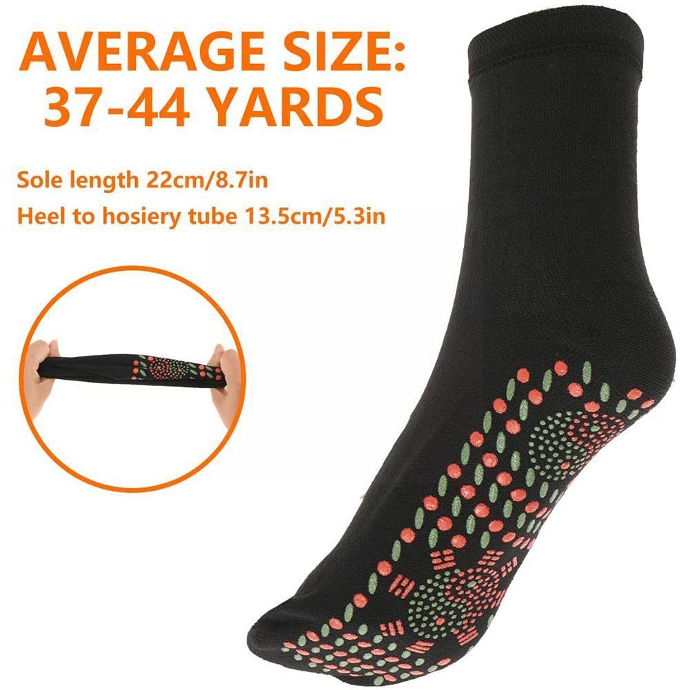 Calcetines magnéticos de terapia autocalentables para hombre, calcetines masajeadores para alivio del dolor, accesorios de masaje para pies, deportes cálidos de invierno U8T7