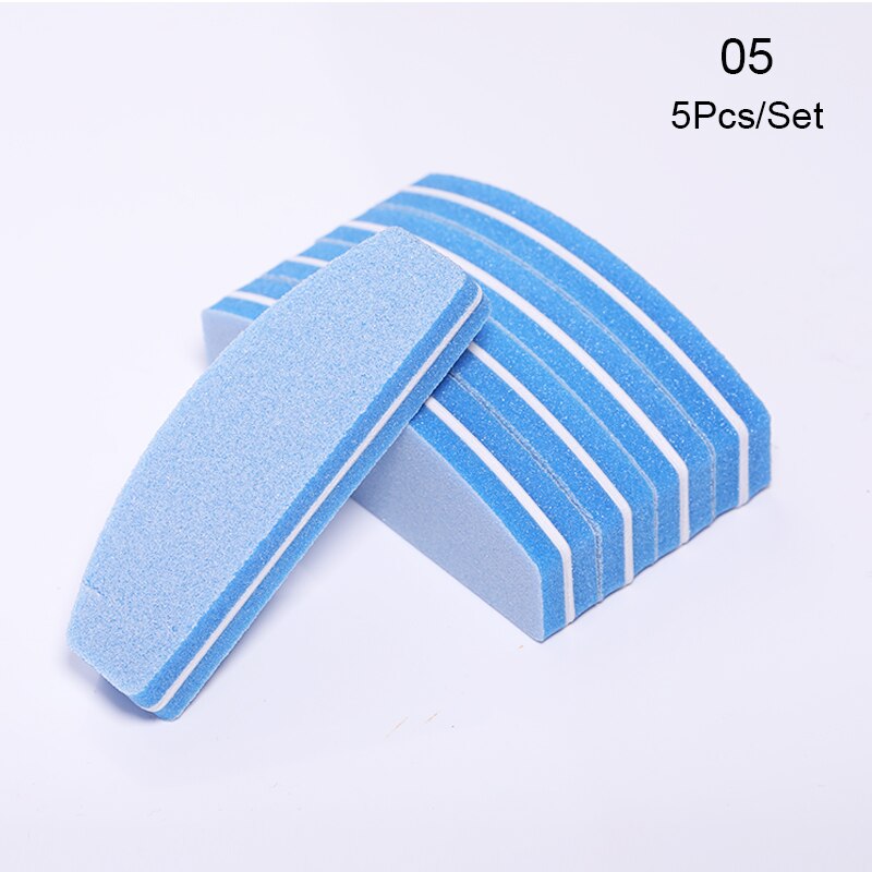 100 Stks/partij Double Side Mini Wegwerp Nail Buffer Bestanden Schuurblok Grit Professionele Pedicure Nagel Gereedschappen Nagelvijl: 6