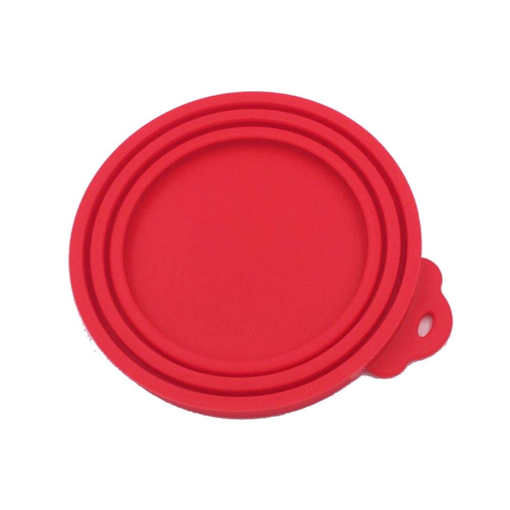 3 stuks siliconen blikvoer deksel afgesloten voerbakken voedsel blik deksel voor puppy hond kat opslag bovenkap herbruikbare deksel  d6: D