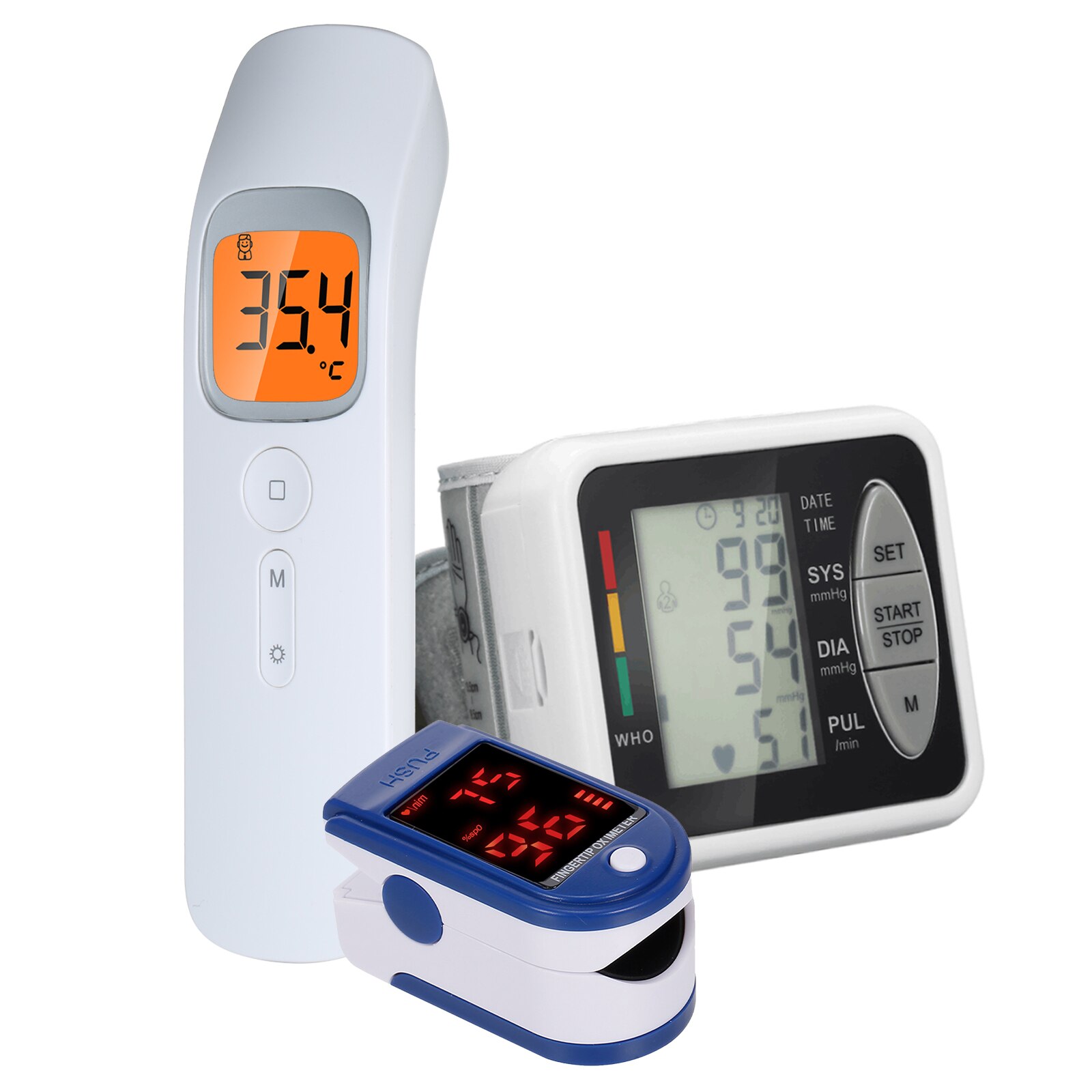 Elektronische Bloeddrukmeter Met Voice Functie Automatische Intelligente Pols Bloeddrukmeter Bloeddruk Meetinstrument: C-MD351