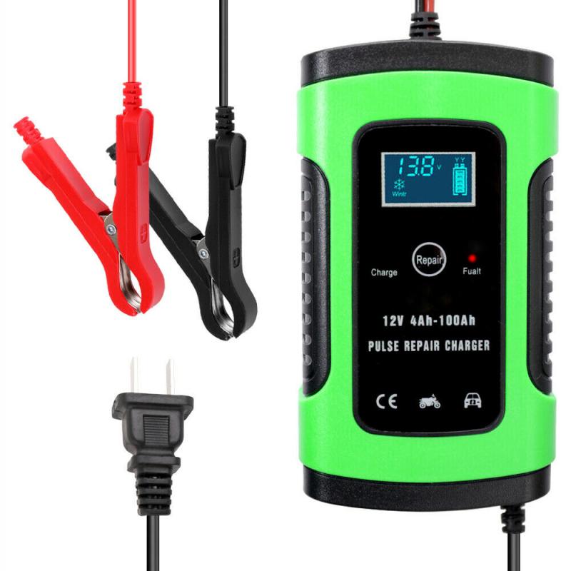 Full Automatic Car Battery Charger 12V 6A Intelligent Fast Power Charging Battery Charging Unit Digital LCD Display Battery