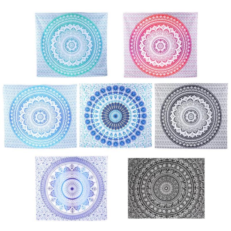 Boho mandala vägghängande gobeläng strand resehandduk filt yogamatta retro tenture matta överkast vägghängande heminredning