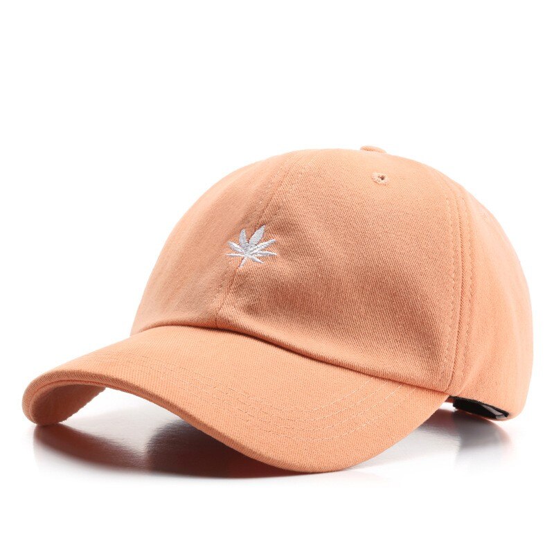 Blomster broderi sol hat baseball cap par hat sommer udendørs justerbare hip hop hatte casquette: Orange