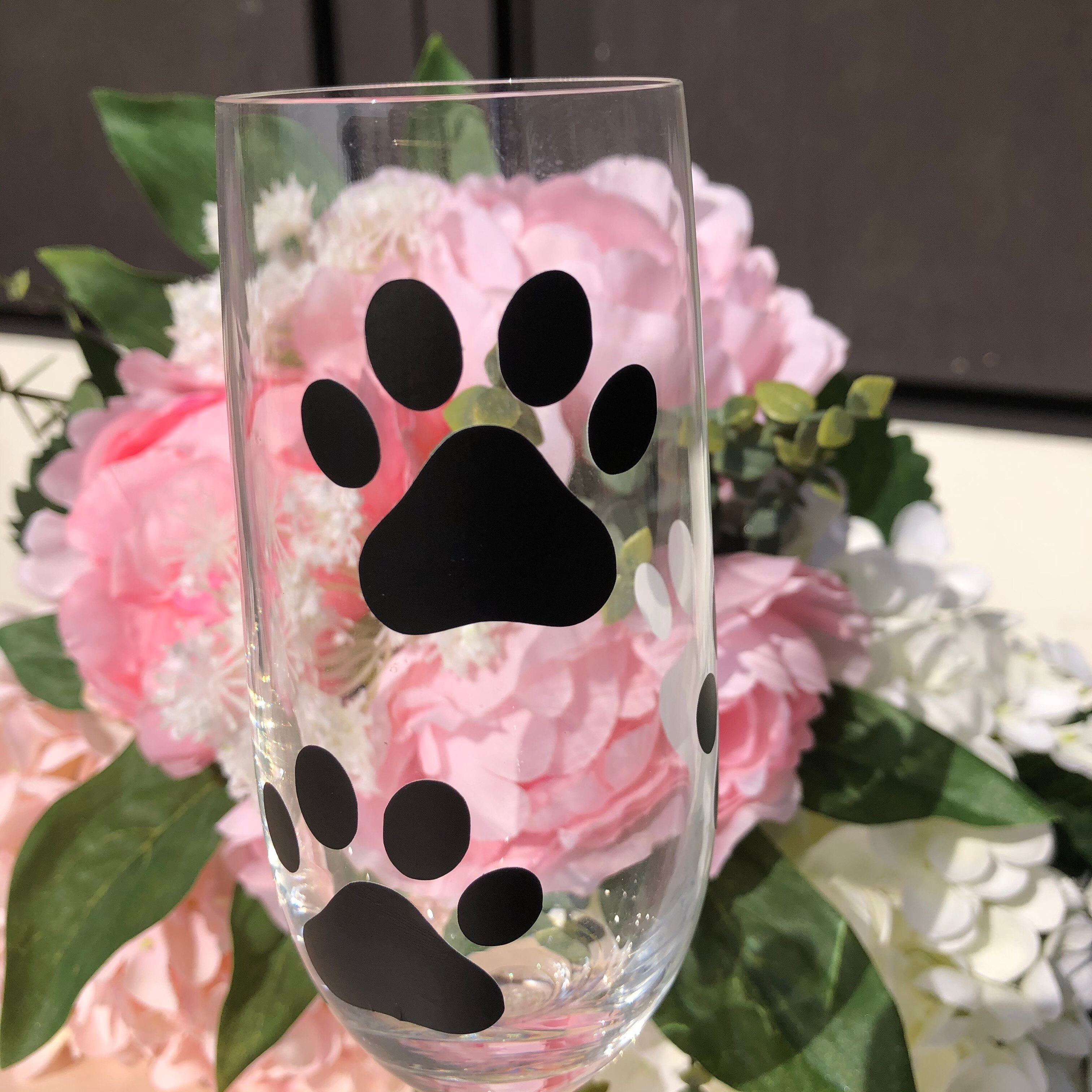30 dog paw print stickers decals Dog puppy birthday GOODY BAGS PARTY FAVORS CANDY TREAT bag bottle cups decorations