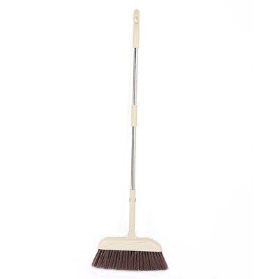 Magic Broom and Dustpan Set Stainless Household Soft Hair Floor Cleaning Broom Magnetic Handle Windproof Dustpan Crumb Collector: Broom