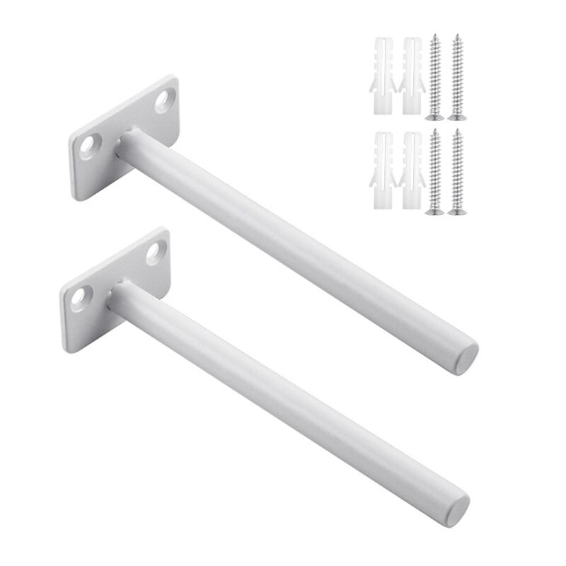 2 Stks/set T-Vormige Onzichtbare Muur Gemonteerde Plank Ondersteuning Rack Fix Drijvende Beugel U50A