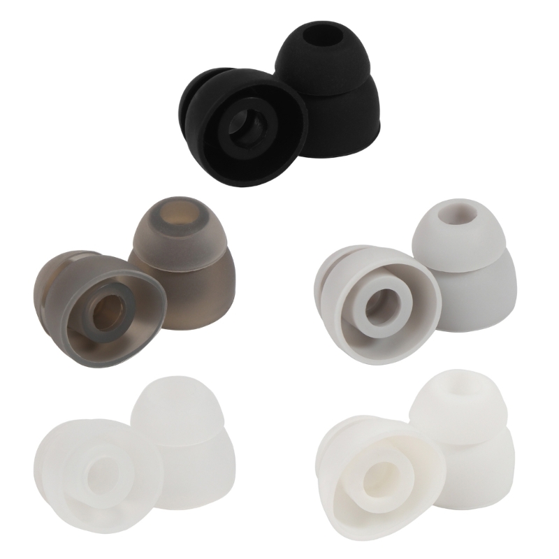 Siliconen in-ear oortelefoonhoezen Vervangende oordopjes Bud Tips Oordopjes Hoofdtelefoon Oordopjes Dubbele flens