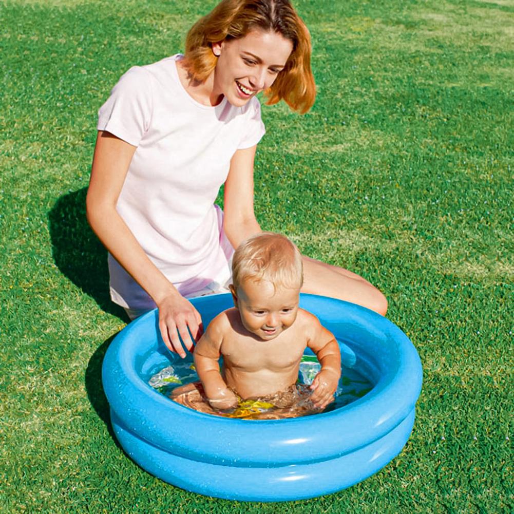 Inflatable Pool Thicken Blow Up PVC Round Swimming Pool for Kids Baby Toddler 60cm*60*16cm