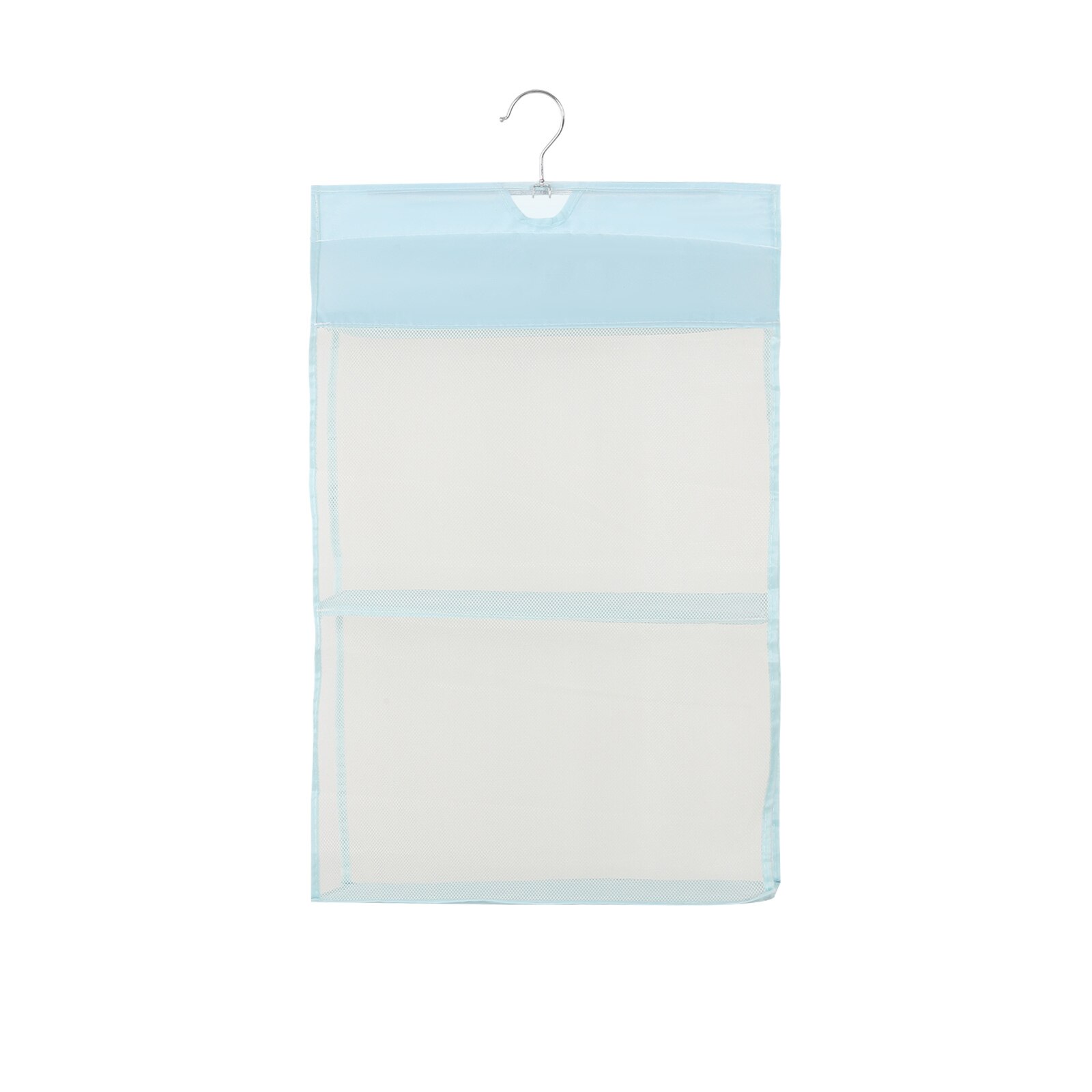 2/3/4 Layers Hanging Anti-dust Pockets Door Closet Foldable Closet Rack Hangers Oxford Cloth Fabric Backpack Handbag Organizer: Blue 2 Layers