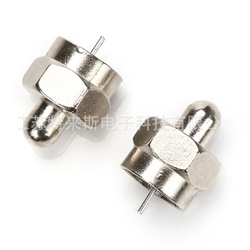 5pcs 75 ohm resistor inch load, reverse resistance, cable TV connector, inch F connector head waterproof needle