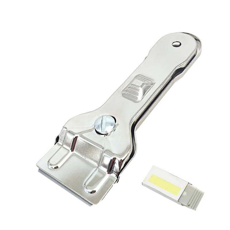 Schraper Zuigmond Keramische Oven Vitroceramica Venster Spatel Clear Vloeren Schraper Gereedschap Set Kalefateren Removal Tool Schraper: Army Green