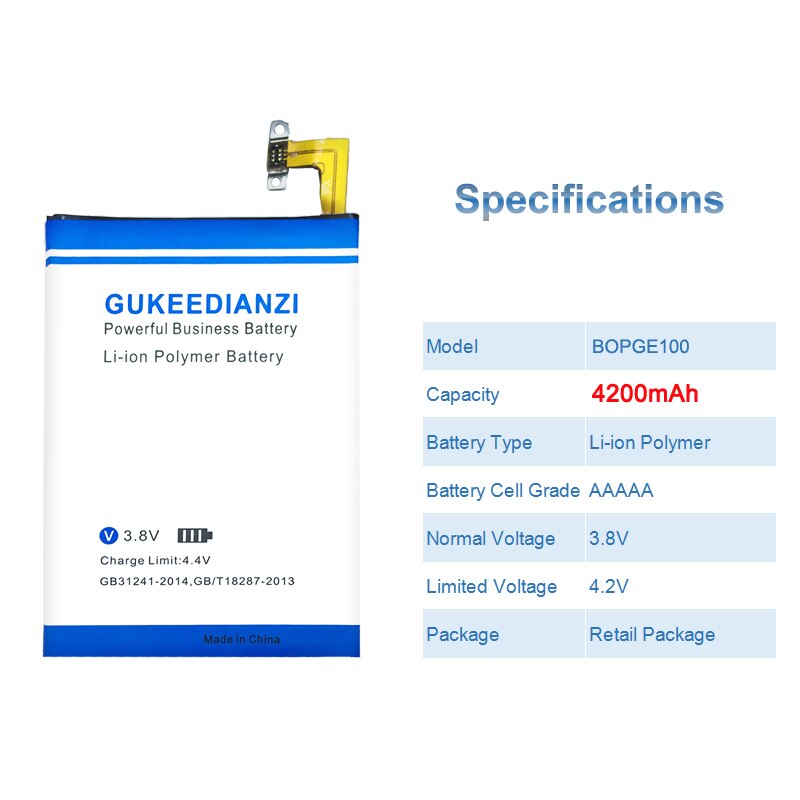 GUKEEDIANZI BOPGE100 B0PGE100 Batteria per HTC ONE M9 M9 + M9W Un M9 Più M9pt Hima Ultra Batteria 4200mAh + Accumulatori E Caricabatterie Di Riserva: battery free tool