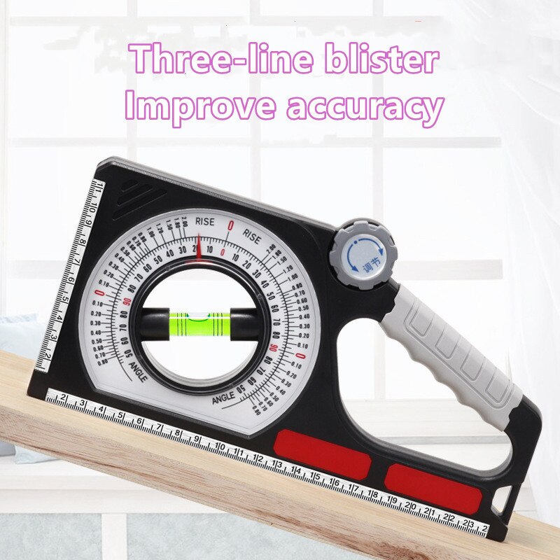 Magnetic High Precision Angle Slope Measuring Instrument Level Bubble Inclinometer Protractor Angle Finder Slope Scale Level