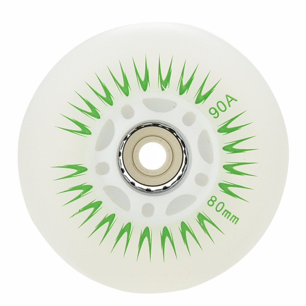 80mm 90a inline rullskridskor 4/2 st ledde glidande skridskor blinkande hjul rullar slitstarkt självlysande ersättning för rullblad