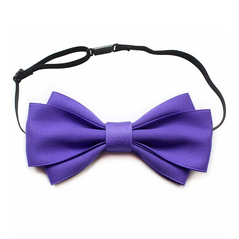 Mann Neue Luxus Stoff Fliege Für Frauen Big Bowtie Hochzeit Band Baumwolle Hemd Schal Zubehör für Party bogen: Silber