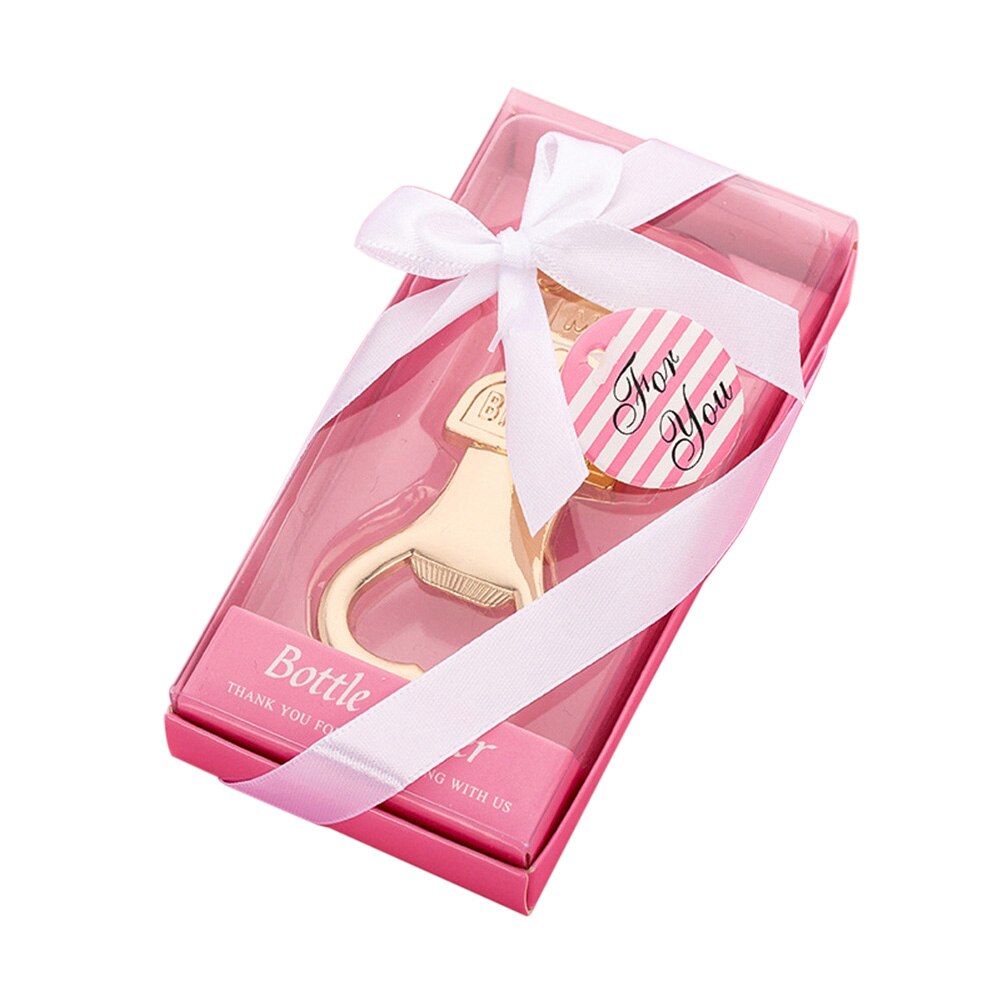 1 sztuk otwieracz robić butelek prezent ślubny diamentowe wesele rocznica otwieracz robić piwa 18 lat ceremonii otwieracze robić butelek robić dekoracji: Różowy