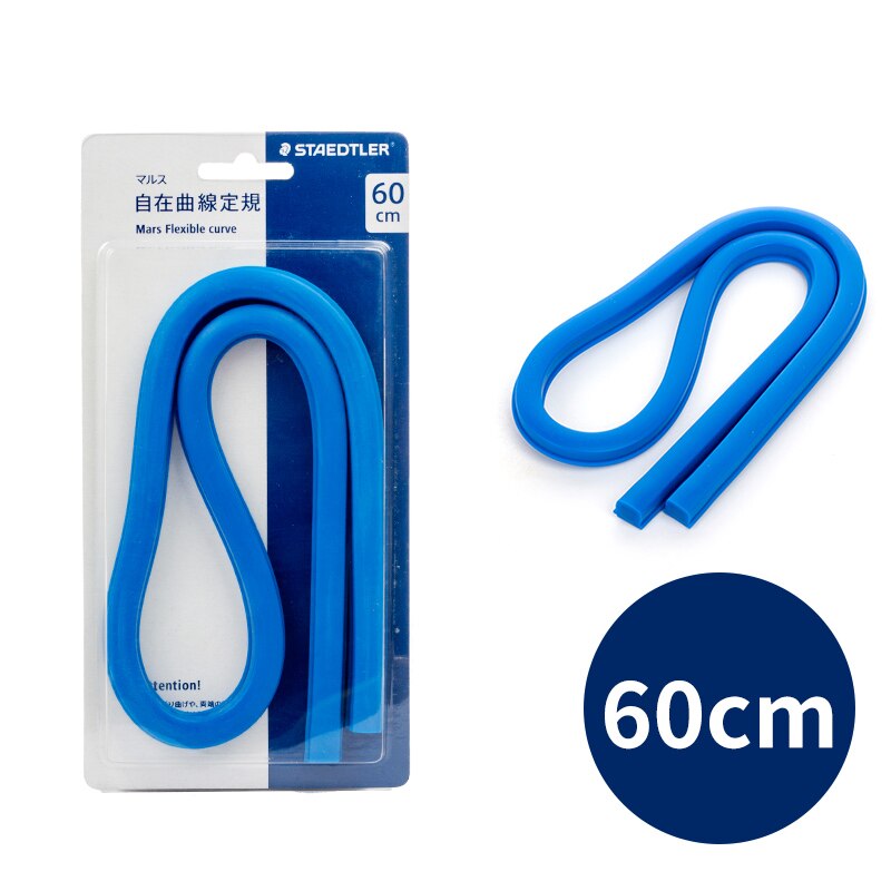 Regla curva Flexible Mars 30/40/50/Staedtler 60cm (no graduado)