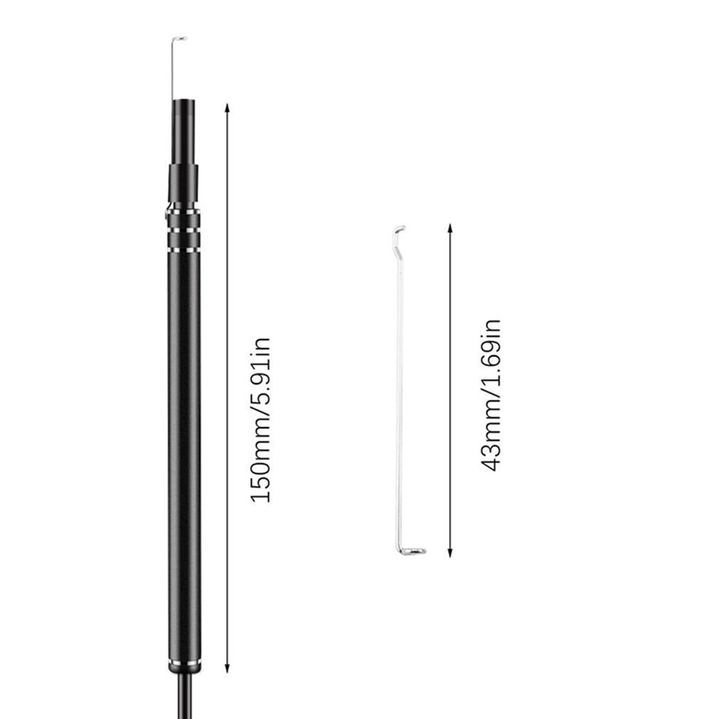 Mini 3-em-1 Earpick Visual HD Casa LEVOU 3-em-1 Otoscópio Orelha Nariz E boca USB Endoscópio Visual Ponta Da Orelha