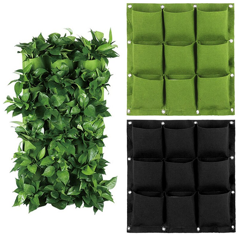 Tenture murale sacs de plantation 2/3/4/6/9 poches vert sac de culture jardinière verticale jardin potager vivant sac de jardin fournitures pour la maison
