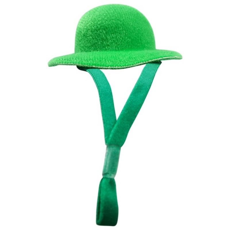 Sombrero de pollo para gallinas, mascotas pequeñas, accesorios divertidos para pollo, sombrero de copa para gallina, gallo, pato, loro, hámster, aves de corral, disfraz de espectáculo: Verde