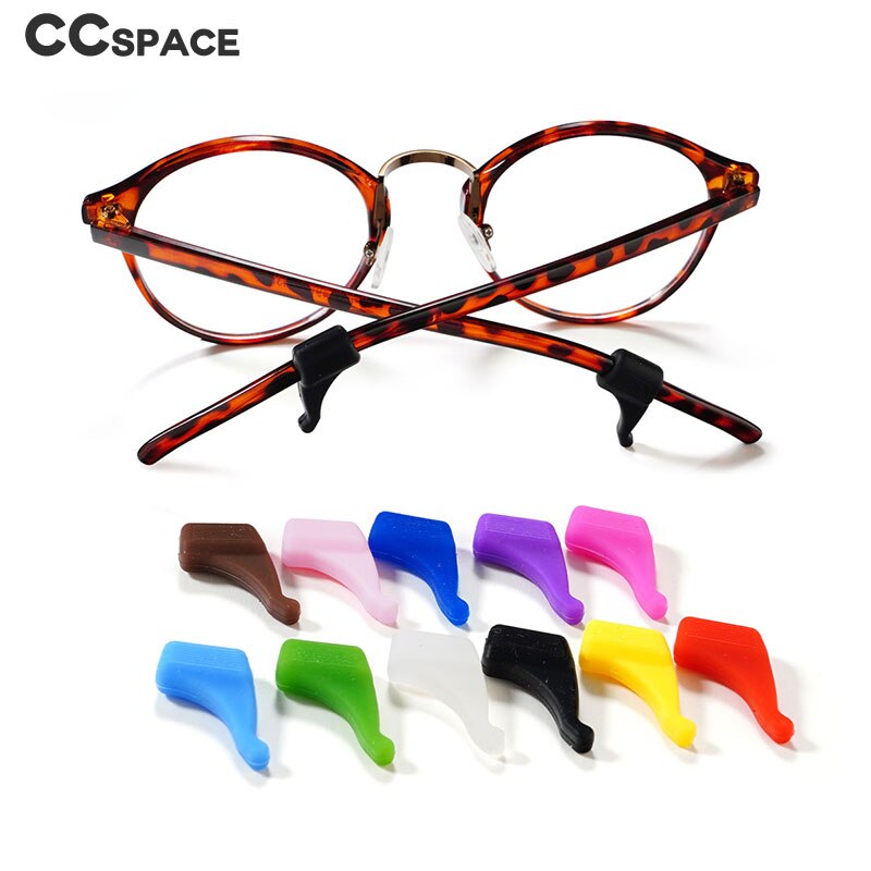 Crochet d'oreille antidérapant pour lunettes, 50 paires, accessoires de lunettes, poignée universelle en Silicone, support de pointe de tempe
