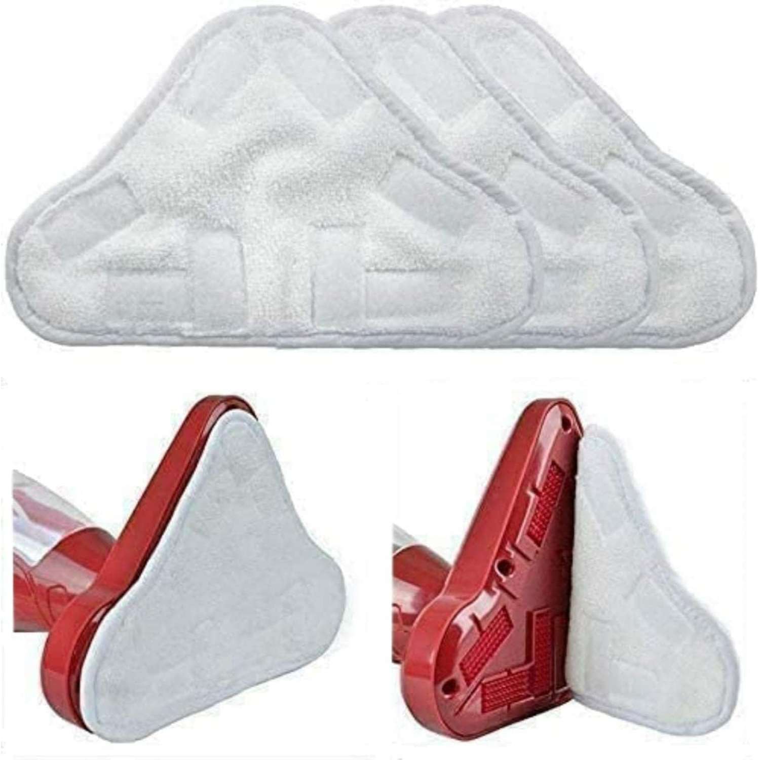 Stoommoppads voor H2O X5 stoomreinigers, vervangende microvezelpads, reinigingsdoekjes voor H20 x5 vloerreinigingshoezen: Light Grey