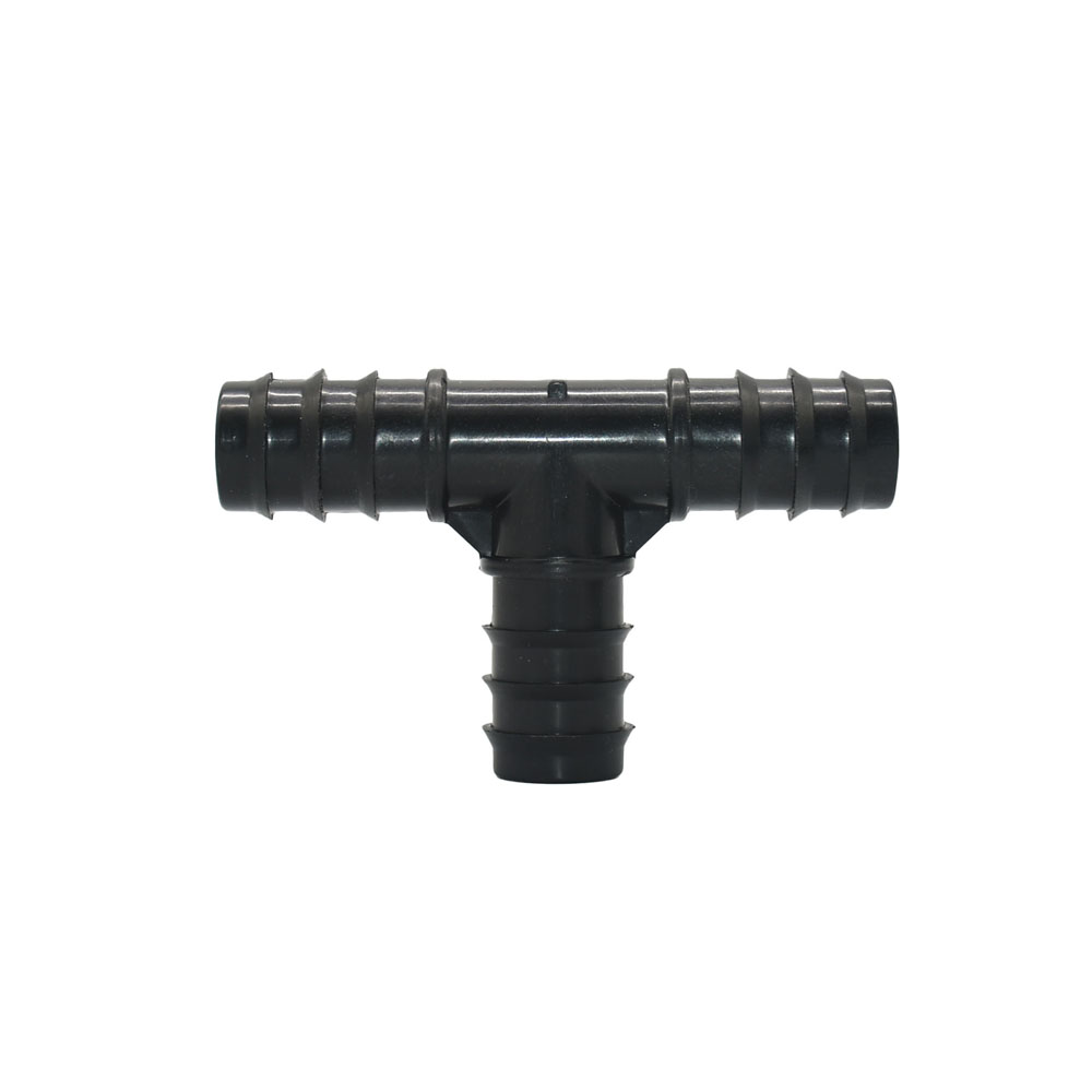 Plastic Hose Barb Connectors 16/20/25mm Pe Tube Tee Elbow Cross End Plug Reducing Coupler Drip Irrigation Fitting 1/2 3/4 1"