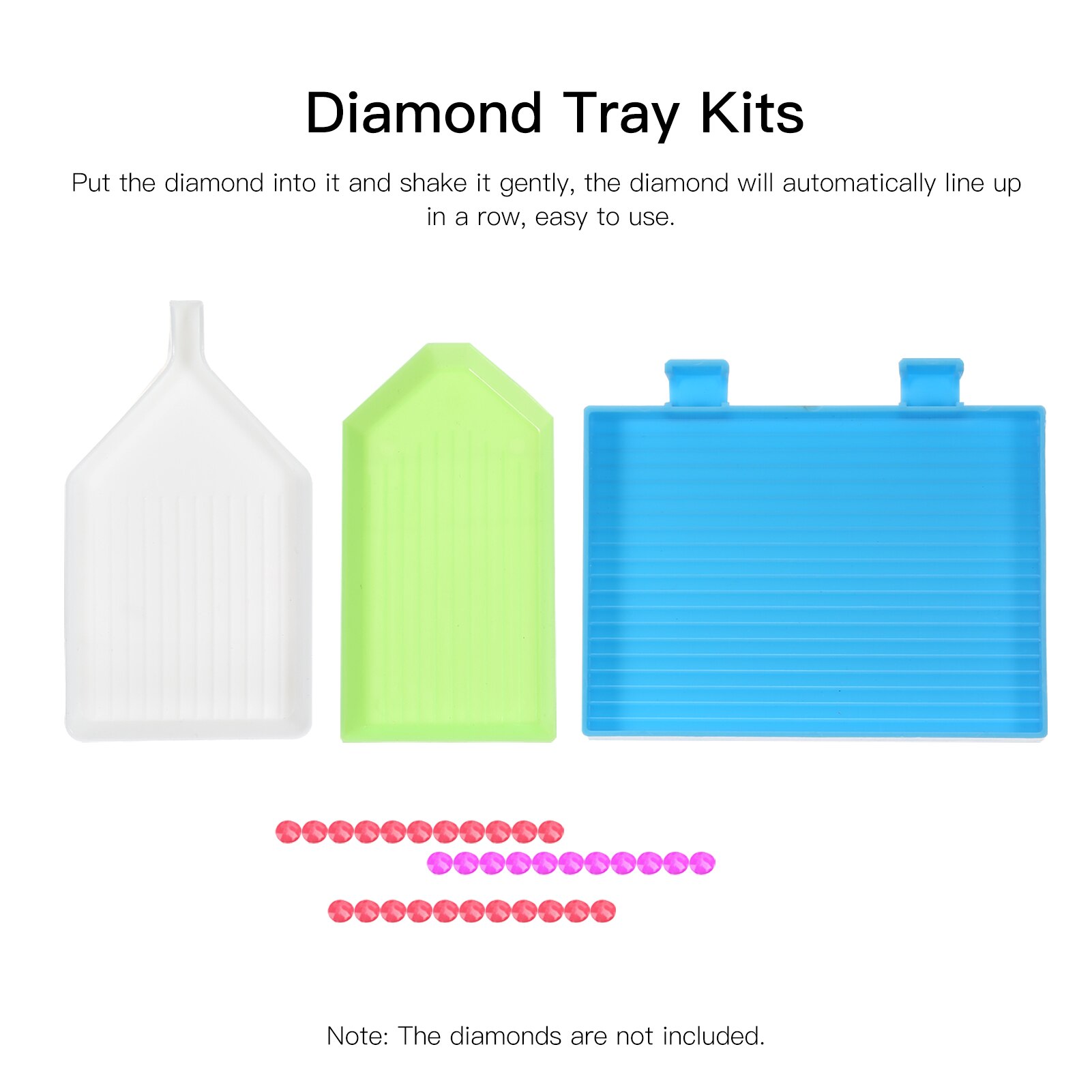 133 Pieces 5D Diamond Painting Accessories and Tools Kits with Multi-Size Diamond Pen for Adults Kids DIY Art and Crafts