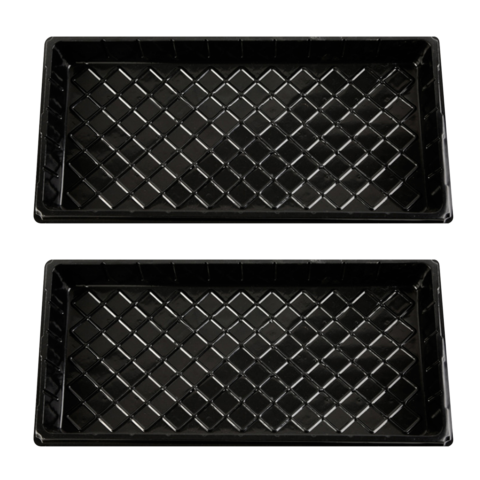 Bandeja de plántulas para invernadero, placa de cultivo, bandejas de brotes de siembra, Base de semillas sin suelo, caja de cría, bandeja de vivero para germinación de plantas: 2pcs