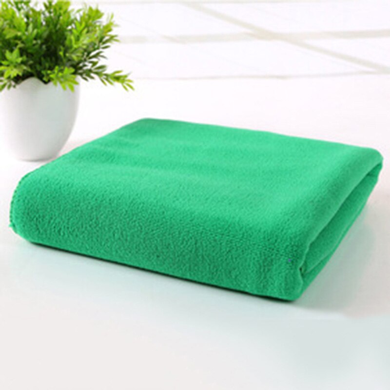 Toallas de secado rápido multicolores, Toalla de microfibra para viaje, Camping, deporte, salón de belleza, gimnasio, textil para el hogar, Playa: Verde