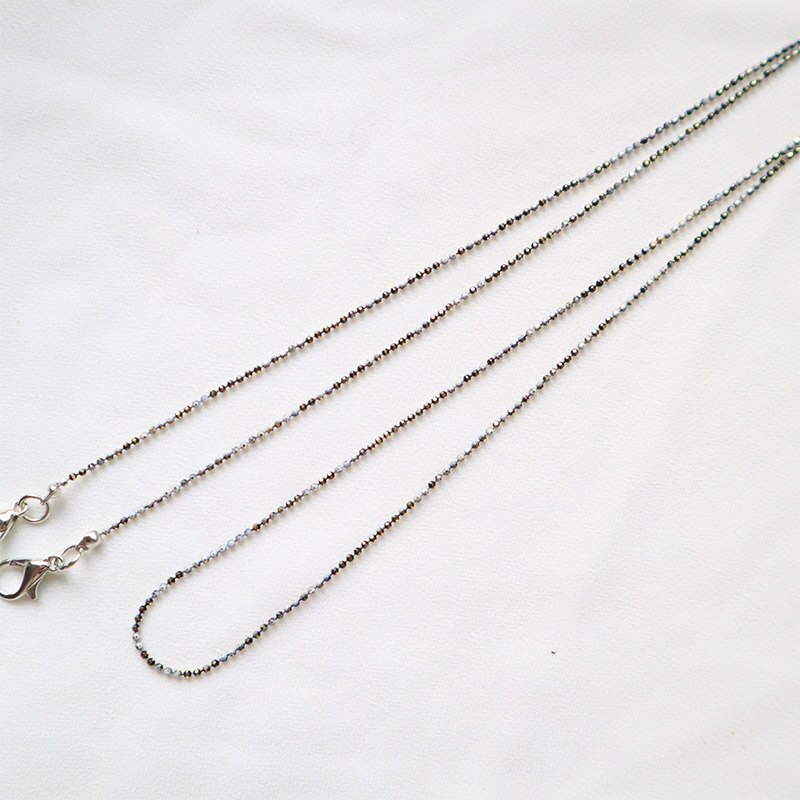 Chaînes de masquage de lunettes de soleil pour femmes, plusieurs chaînes de lunettes en cristal acrylique et perles, bijoux: 4