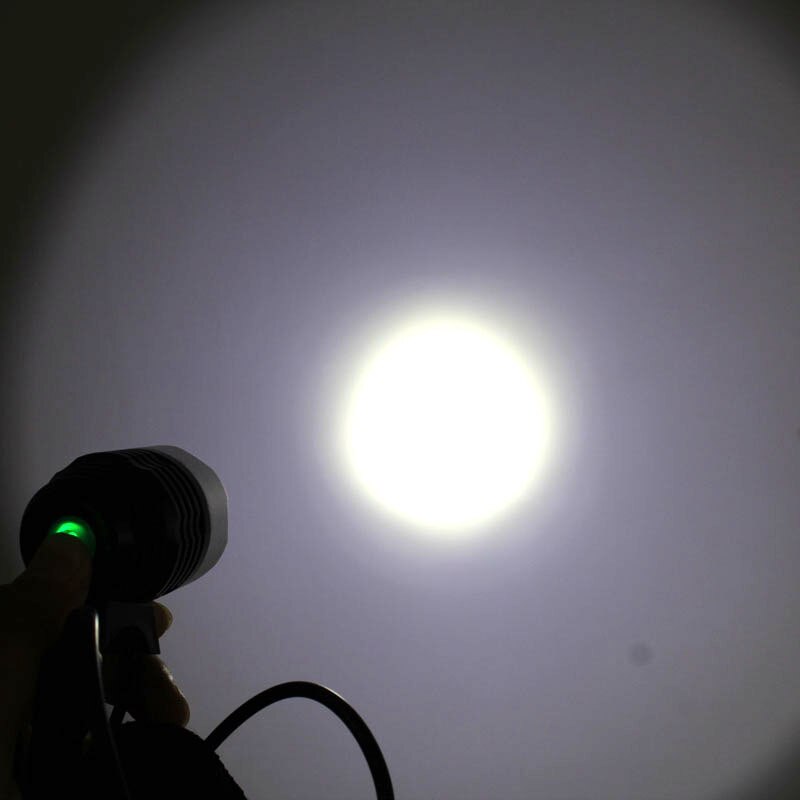 Faro LED para bicicleta T6 con puerto USB, resistente al agua, 5 colores opcionales