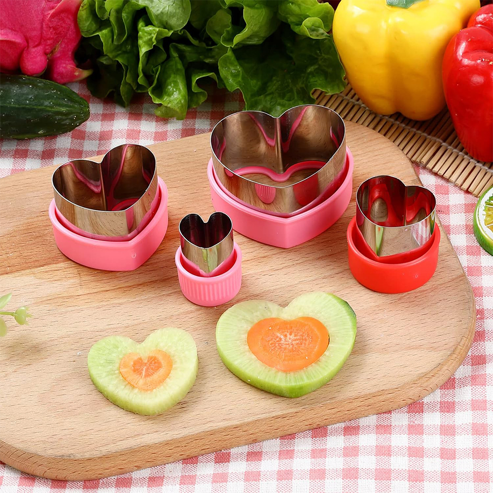 Cortadores de sándwich especiales para niños, molde para pan, galletas, frutas, verduras, corazón, fabricante de pentáculos, herramientas para hornear para niños