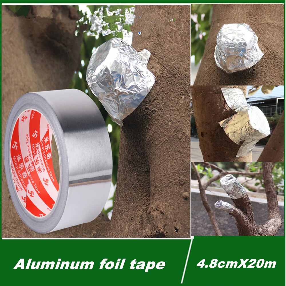 1 Pcs Aluminium Folie Tape Dikte Tin Folie Voor Huis Tuin Bonsai Beschermt Boom Bezuinigingen Van Genezing En Bevordert Groei