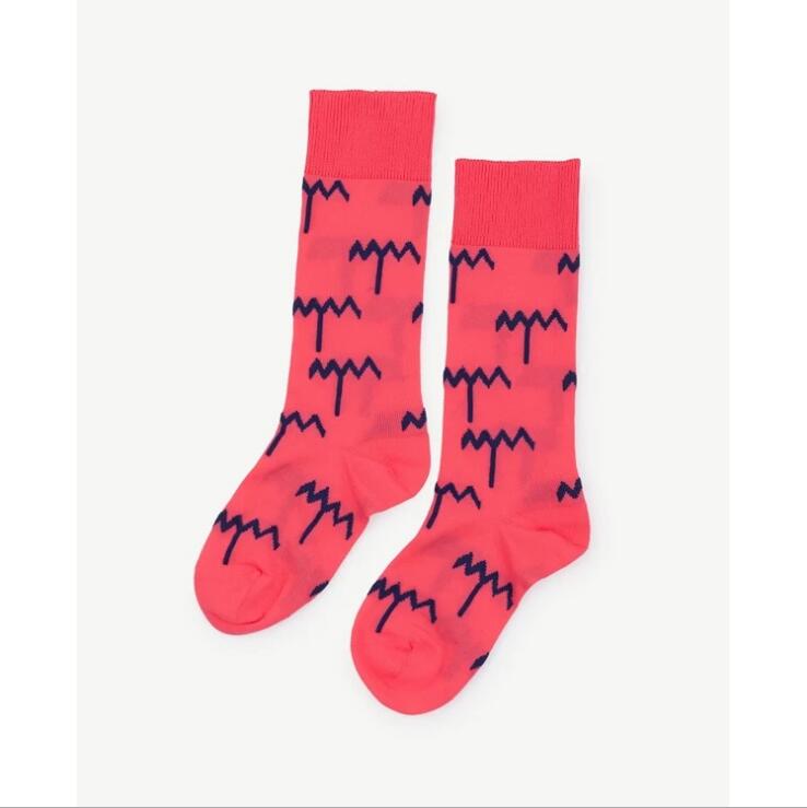 Sport Socks Children Print Boys Girls Cotton Spring Summer Student Kids Tube Socks 3 Pairs Pack
