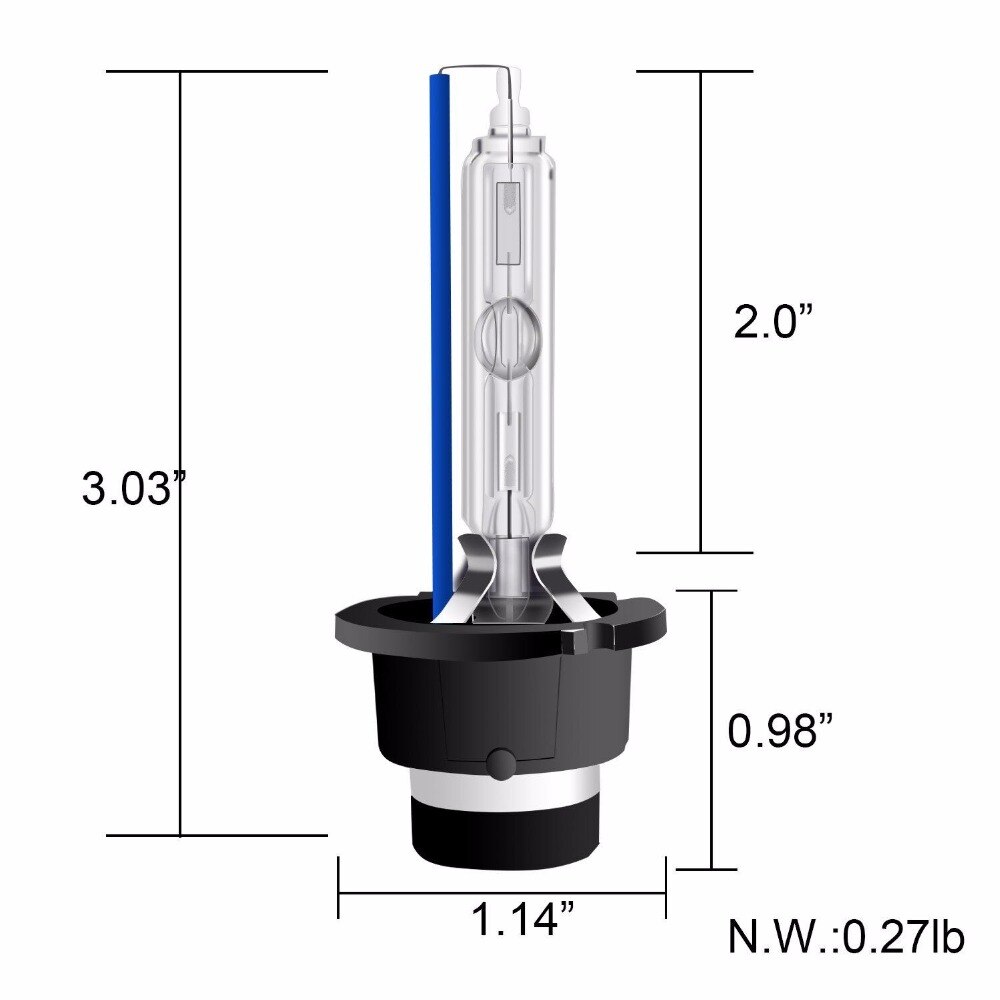 2 piezas de Xenón HID bombilla D2S D2R faro bombilla 12 v 35 w de la luz de xenón D2R 4300 k 5000 k faro de coche 6000 k 8000 k 10000 k 12000 k