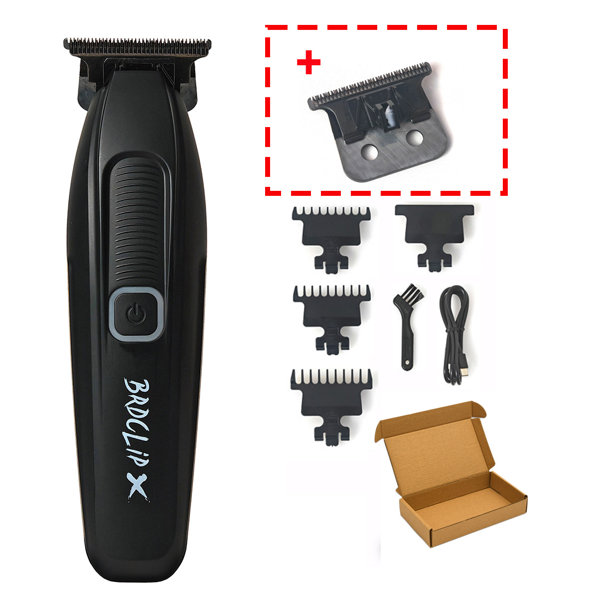 7500 RPM Professionele Tondeuse 0 Afstand DLC Blade Kapper Set 9000 RPM Scheerapparaat Haar Snijmachine Salon Elektrische tondeuse