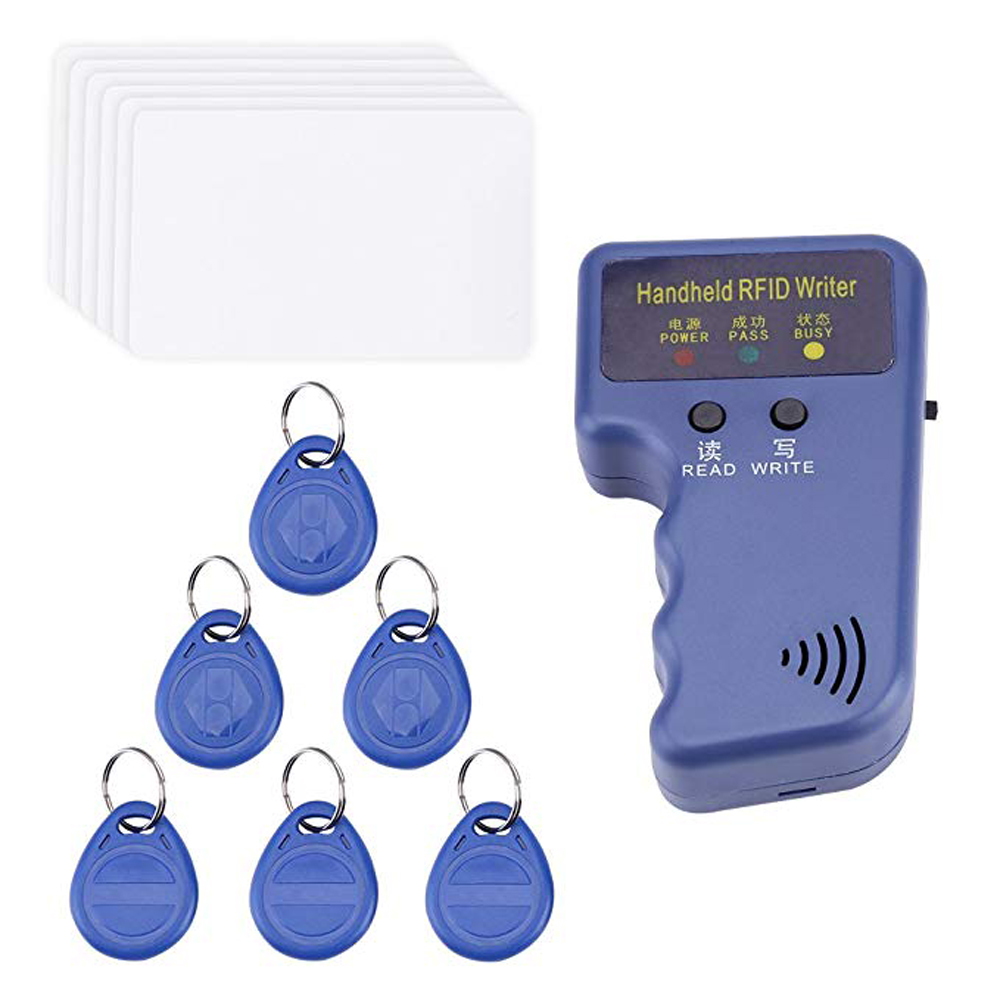 Handheld 125KHz RFID ID Karte Kopierer Writer Duplizierer Programmer Reader Code Beschreibbare EM4305 ID Keyfobs Tags Karte Schlüssel Karten