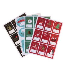 33pc Kerst Thema Seal papier Sticker Studenten DIY Multifunctionele dagboek sticker cake biscuit pakket Label Festival Decor