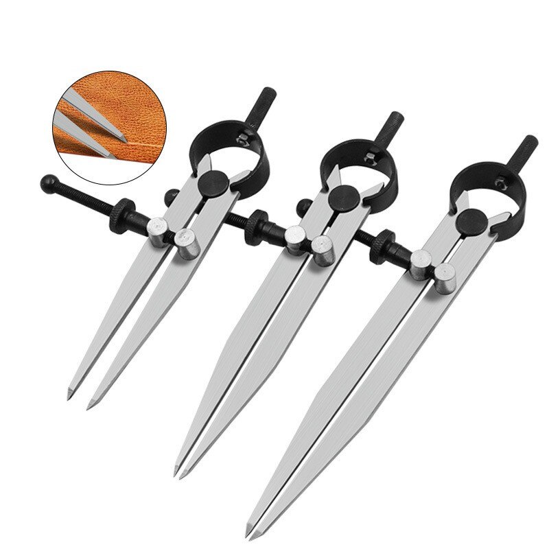 Scriber Flat-leg Spring Scribing Gauge Spacing Gauge Compass Divider Calipers For Metal Workpiece Processing Leather Craft