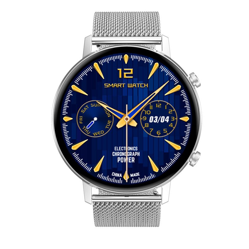 DT96 Smart Horloge Vrouwen Meerdere Schermen Trillingen Aanpassing Hartslag Detectie Muziek Controle Smartwatch Slaap Monitoring: Steel Silver