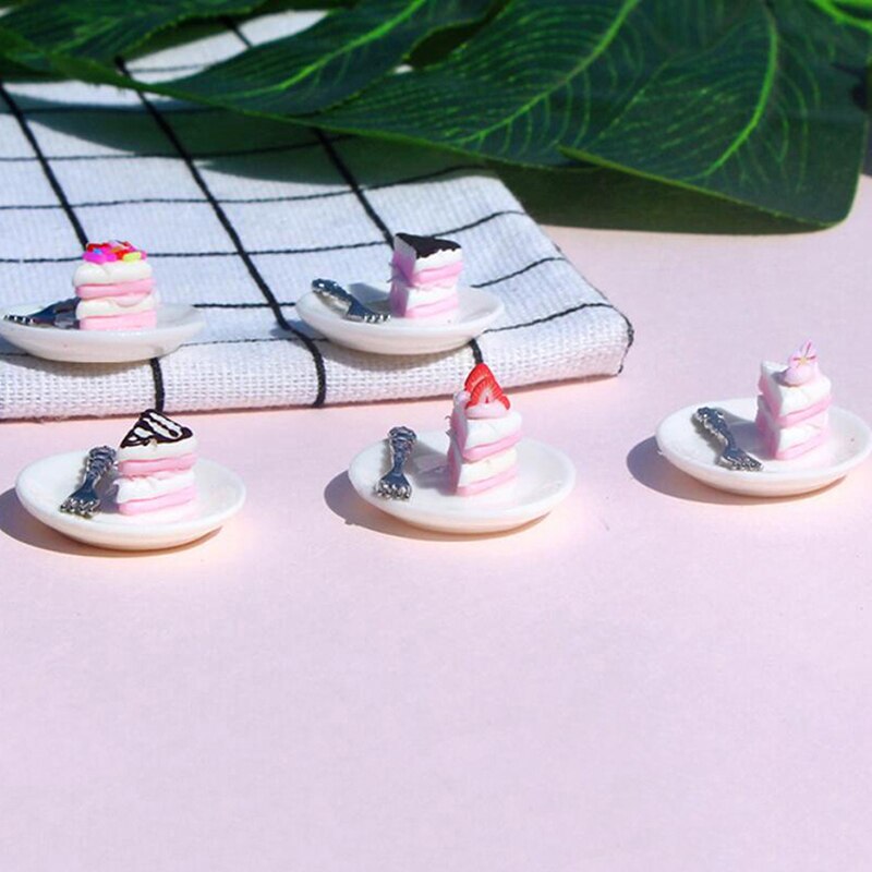1pc 1:12 dukkehus miniature simuleringskage model dekorativt håndværk legetøj tilbehør dukkehus køkkenlegetøj