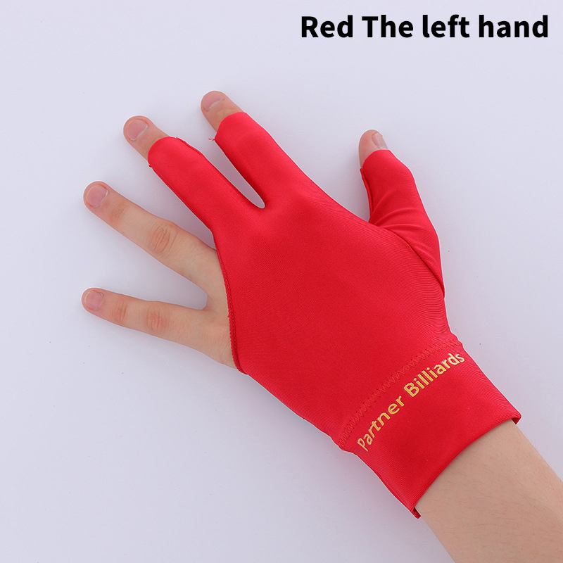 Guanti da biliardo a tre dita Guanti da biliardo antiscivolo per stecca da biliardo Guanti unisex per mano sinistra destra: verde