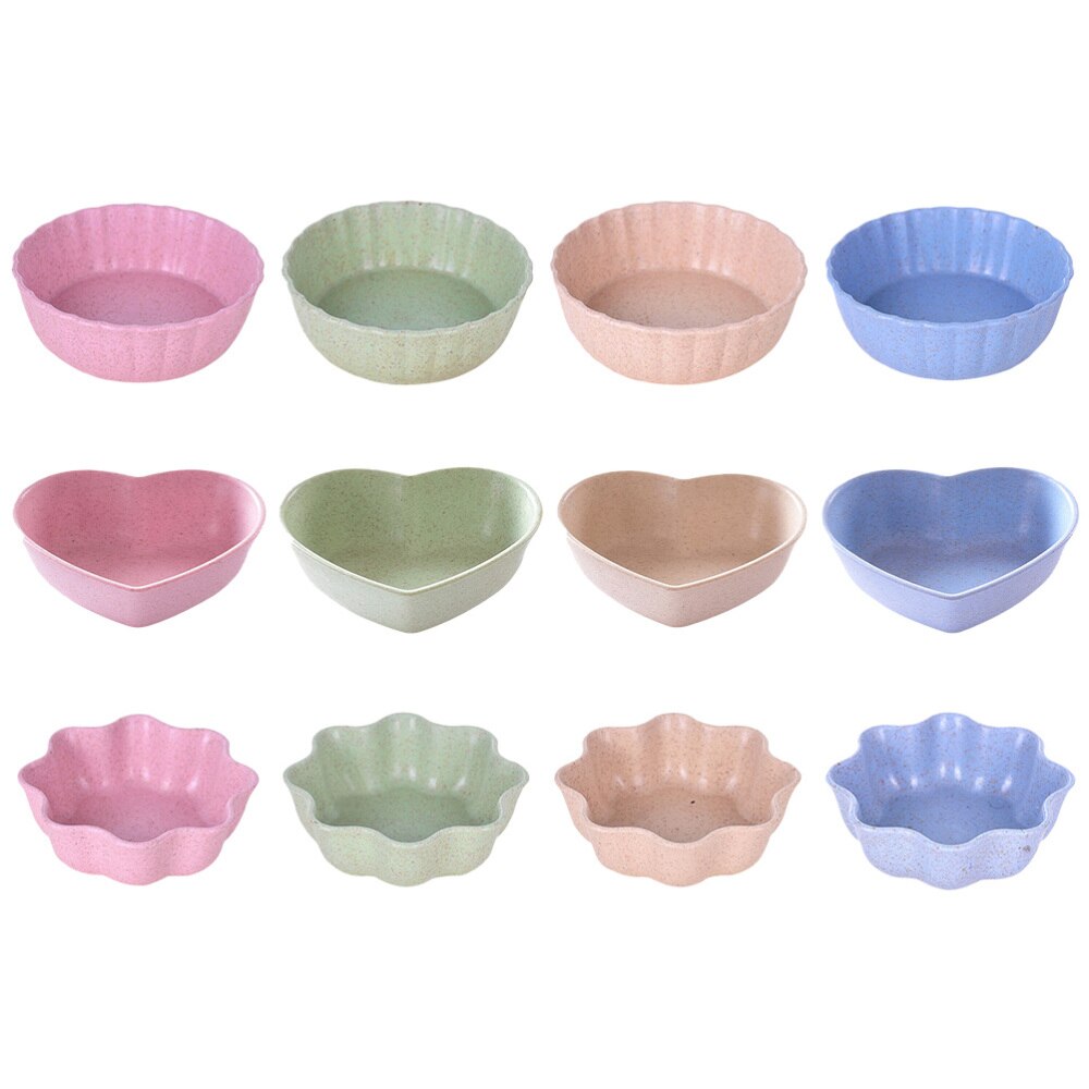 12 Pcs Useful Seasoning Trays Adorable Condiment Plates Exquisite Vinegar Dishes