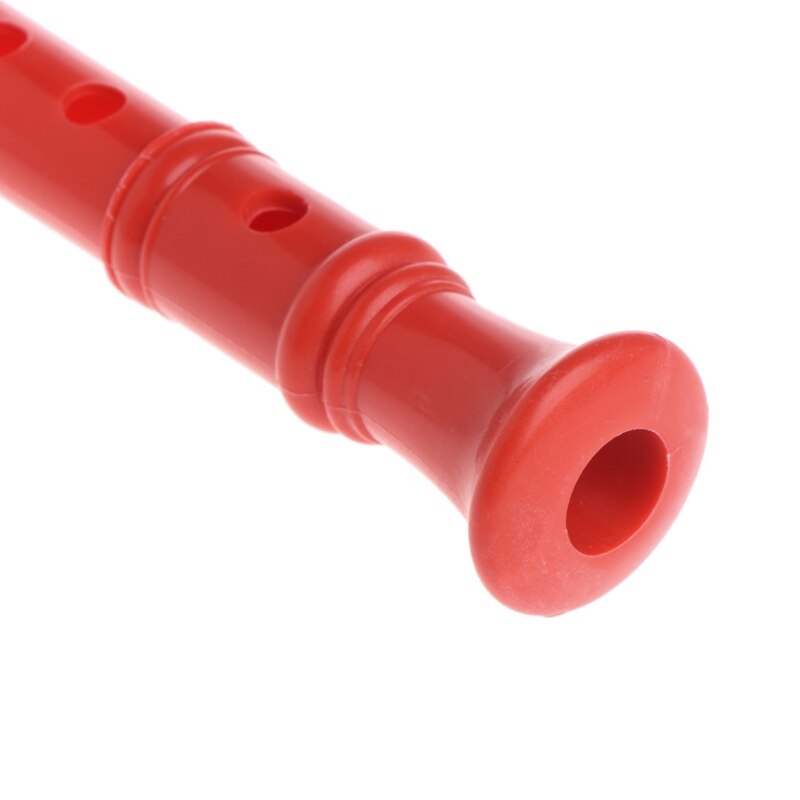 Kids Educational Plastics Instrument 6 Holes Flute Long Musical Soprano Recorder