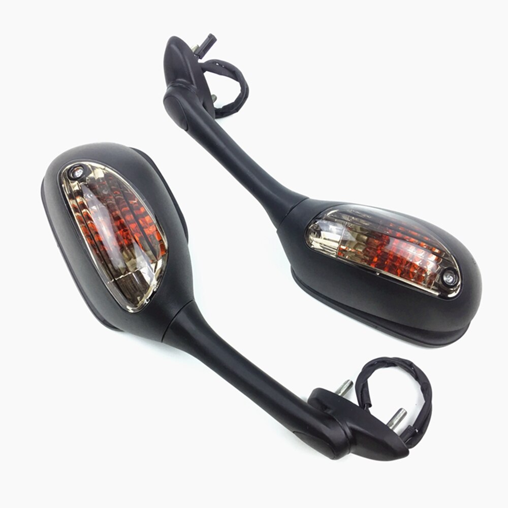 Para Suzuki GSXR retrovisores laterales para motocicleta para Suzuki GSXR 600 K 5 750, 1000 con señal de giro, luz K6 K7 K8 espejo