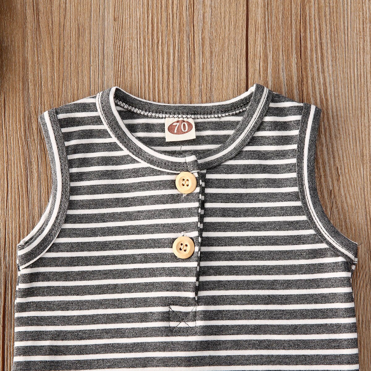 Zomer baby meisjes jongens gestreepte kleding mouwloos vest top + shorts 2 stuks casual baby outfit kleding sets