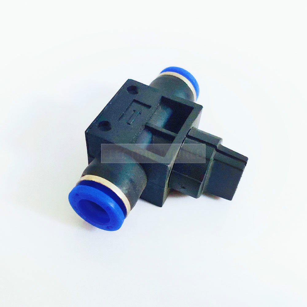 Air Pneumatic Hand Valve Fitting 10mm 8mm 6mm 12mm OD Hose Pipe Tube Push Into Connect T-joint 2-Way Flow Limiting Speed Control