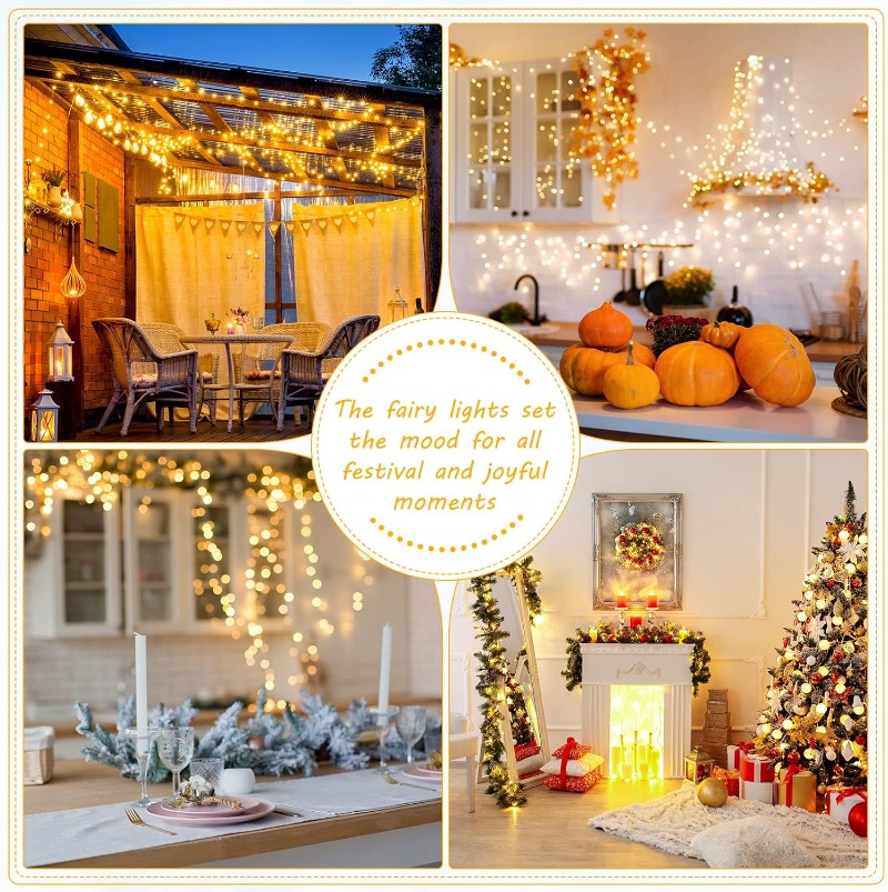 10/20/30M USB LED String Lights Copper Silver Wire Garland Light Waterproof Fairy Lights For Christmas Wedding Party Decoration