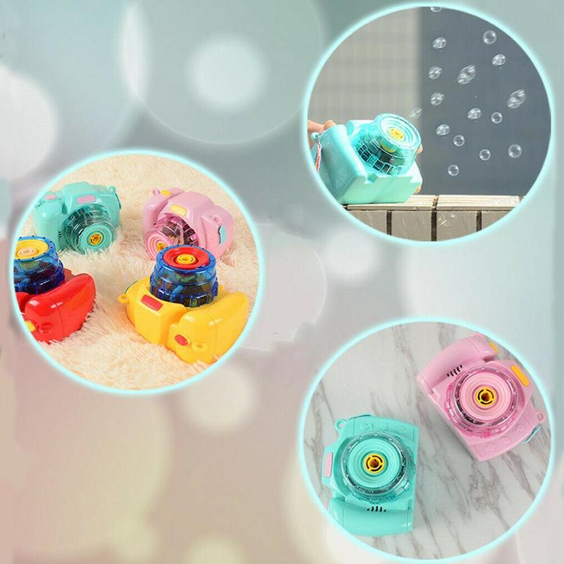 Cartoon Camera Bubble Blazen Speelgoed Voor Kids Volautomatische Licht Zomer Elektrische Zeep Speelgoed Outdoor Machine Bubble Muziek Chi l1J5